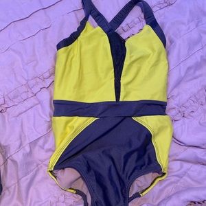 Yellow dance leotard